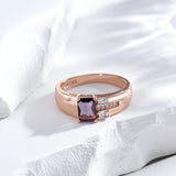 Amazing 14K Gold Filled Purple AAA Zircon Crystals Unusual Ring Fine Jewellery