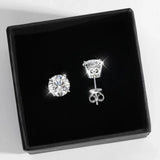 Stunning GRA Certified 2CT D Colour Moissanite Diamonds Stud Earrings For Women S925 Silver Earrings Fine Jewellery - The Jewellery Supermarket