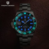 V3 TOP DESIGN New NH34 Luxury Sapphire Glass 40MM Ceramic GMT Wristwatch 100M Waterproof Automatic Mechanical Watches