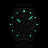 New Famous Brand Mechanical Watch - Men 30M Waterproof Luminous Steel Automatic Skeleton Dial Watch - The Jewellery Supermarket