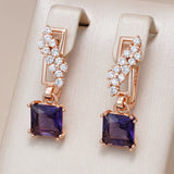 Multicolour 14K Gold Filled AAA Lab Created Zircon Diamonds Lizard Drop Earrings
