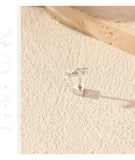 Multi -Styles 925 Silver Geometric Moissanite Heart Screw Stud Helix Earrings