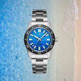 VH31 Movement Diving 20ATM Waterproof 316L Steel 37MM Tidal Deep Navy Quartz Watch