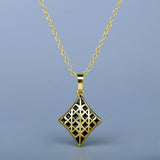 New Creative Diamond-shaped High-quality Handcrafted Enamel Necklace