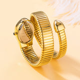 Famous Brand Dress Jewellery Fashion Quartz Snake Watch For Women