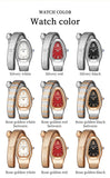 New Light Luxury Serpentine Quartz Rhinestone Embellished Bracelet Watch