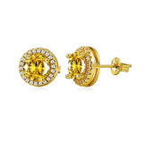 Delicate Moissanite Diamonds S925 Sterling Silver Stud Earrings For Women And Men