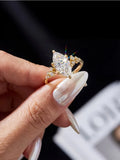 Elegant Classic VVS1 D Colour 2 Carat Marquise Moissanite Ring Fine Jewellery