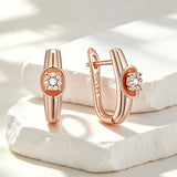 14 Karat Gold Filled Luxury Geometry AAA Zircon Diamonds Drop Earrings Fashion Jewellery