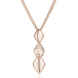 14K Rolled Gold Retro Ethnic Circular Geometric Shape Elegant Pendant And Necklace