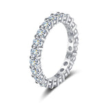 Remarkable 0.1-0.5CT VVS1 D Colour Moissanite Diamond Engagement Eternity Ring