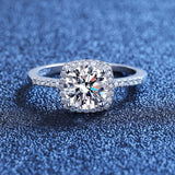 Luxury 0.5-3ct VVS1 Moissanite Diamond Rings for Women S925 Sterling Silver Wedding Engagement Anniversary Jewellery