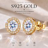 Selection of 0.5~2.0ct 925 Silver Moissanite Earrings Certificated Fine Jewellery