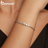 Lovely Sparkling Moissanite Diamonds Bracelet - Adjustable Strand Bracelet for Women Engagement Fine Jewellery - The Jewellery Supermarket