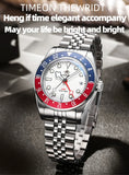 Luxury GMT515-24H Men's Watch Diver 200m Bubble Mirror Glass BGW9 Super Luminous Stainless Steel Men's Analog Watches
