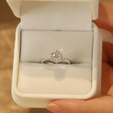 New Arrival 0.5-1ct Sparkling Full Moissanite Wedding Rings For Women - Twist Design Adjustable Fine Jewellery