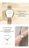 Wine Barrel Rose Gold Black New Women's Quartz Wristwatches Stopwatch Fashionable Minimalist Style Oval Watches