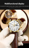 Luxury Quartz Watch for Men Casual Fashion Waterproof Original Leather Strap Wristwatch - Popular Choice