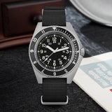 Sweep Seconds Quartz Movement Sapphire Stainless Steel Waterproof Luminous Wristwatch