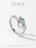 Stunning Horse Eye AAAA Lab Created Diamond Sterling Silver Wide Curved Ring
