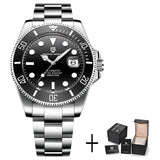 Luxury Design Water Ghost Series Classic Blue Dial Luxury Automatic Stainless Steel 100m Waterproof Mechanical Watch