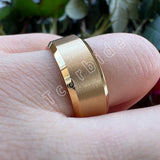 Beveled Satin Finish 6mm 8mm Classic Tungsten Carbide Wedding Rings for Men Women