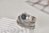 NEW Personality Snake Shaped Round Bracelet Wrapped Alloy Strap Quartz Watch
