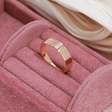 Adorable 14K Filled Gold AAA Cubic Zirconia Diamonds Unisex Luxury Ring