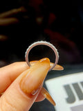Admirable VVS1 D Colour Moissanite Diamond Stackable Solitaire Ring