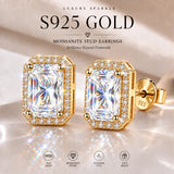 Selection of 0.5~2.0ct 925 Silver Moissanite Earrings Certificated Fine Jewellery