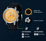 20ATM Diver Mechanical Sapphire Glass Luminous Waterproof Self Winding Dive Watch