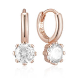 14 Karat Rolled Gold AAA Zircon Diamonds High Quality Delicate Drop Earrings