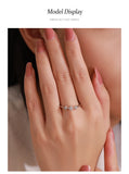 Cute Flower 925 Sterling Silver AAAA Lab Created Diamond  Rings Fine Jewellery