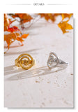 18K Gold Plated Trendy Conch Ocean Series Casting Fashion Charm Ring