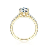 Stunning Solitaire 2CT VVS1 D Round Moissanite 925 Silver Engagement Wedding Rings
