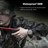 Top Brand Military Style Waterproof 50M Men's Sport Wristwatches Solar Power Luminous Enviromentally Friendly Watch