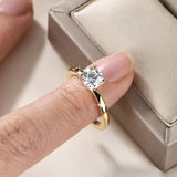 Marvelous Solitaire 1.0CT 6.5MM D Moissanite Diamond Rings  Fine Jewellery