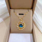 New Arrival Delicate and Beautiful Starry Pendant Necklace With Micro-Inlaid AAA Zirconium Crsytals - Luxury Pendant