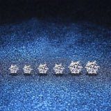 Dazzling 2ct 8mm Moissanite Diamond Studs 925 Sterling Silver Earrings