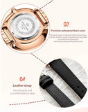 New Elegant Fashion Simplicity Womens Watches Original Quartz Movement Rose Gold Plated Watches for Women