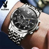 Top Brand Original Stainless Steel Waterproof Quartz, High Quality Trend Casual Men Wrist Watches for Men