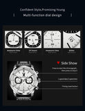 Top Brand Original Quartz Men's Wristwatch Luxury Sports Waterproof Fashion Trend High-end Leather Strap Watches