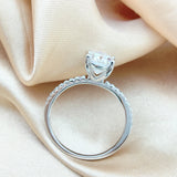 Lovely Oval Cut 1-3Ct VVS1 Moissanite Diamond Rings For Women 925 Sterling Silver Romantic Engagement GRA Jewellery