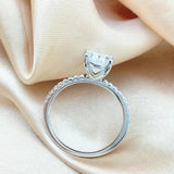 1-3Ct VVS1 Oval Cut Moissanite Diamond Rings For Women Sterling Silver Wedding Engagement  Jewellery GRA Certificate