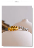 18K Gold Plated Stainless Steel  Heart Love Casting Open Ring Popular Fashion Jewellery