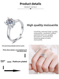 Gorgeous GRA Moissanite Sterling 925 Silver Moissanite Solitaire Rings for Women, High Quality Jewellery