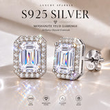 Selection of 0.5~2.0ct 925 Silver Moissanite Earrings Certificated Fine Jewellery