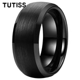 Domed Brushed Finish Large 10mm Classic Tungsten Carbide Men Women Wedding Rings
