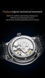 New Famous Brand High Quality Mechanical Stainless Steel Classic Waterproof Business Men's Watches