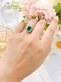 Elegant Lab Created Emerald Gemstone High Quality AAAAA High Carbon Diamonds for Women - Fine Jewellery - The Jewellery Supermarket